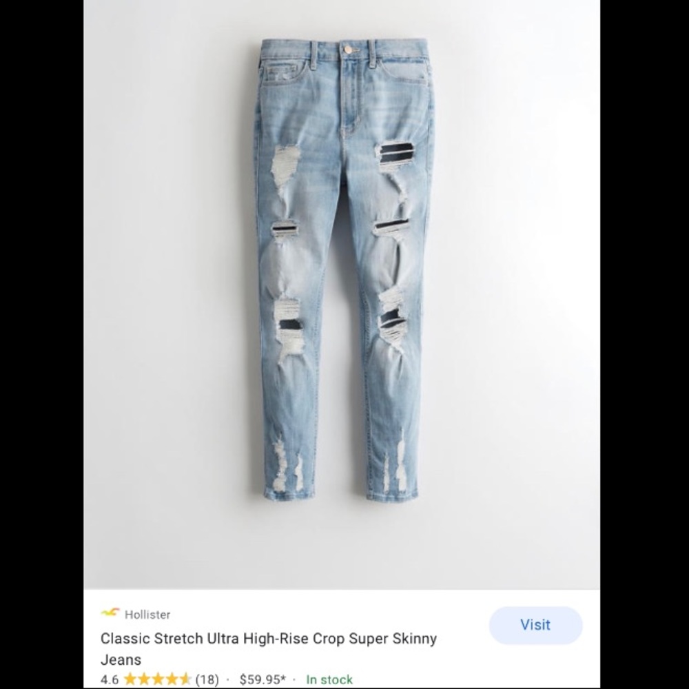 Hollister Ripped Jeans NWT!!